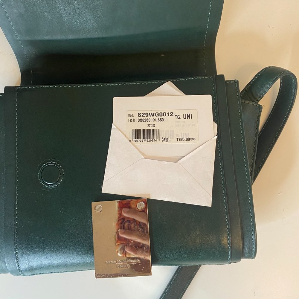 Maison Martin Margiela Green Leather Bag - Picture 5 of 7